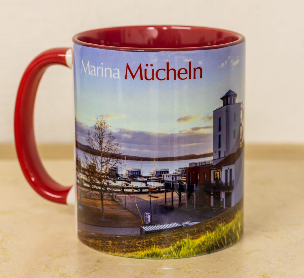 Endergebnis der sublimierten Tasse - von links