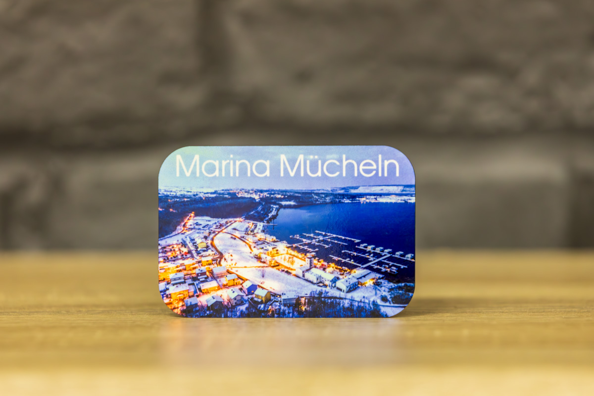 Ein sublimierter Magnet aus MDF